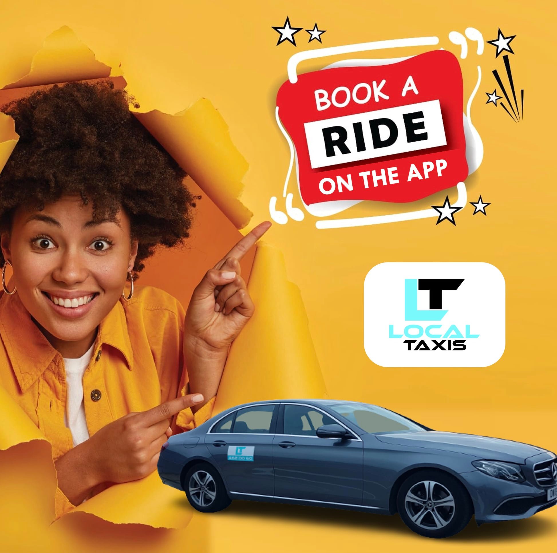 Book a taxi on the app - Local Taxis