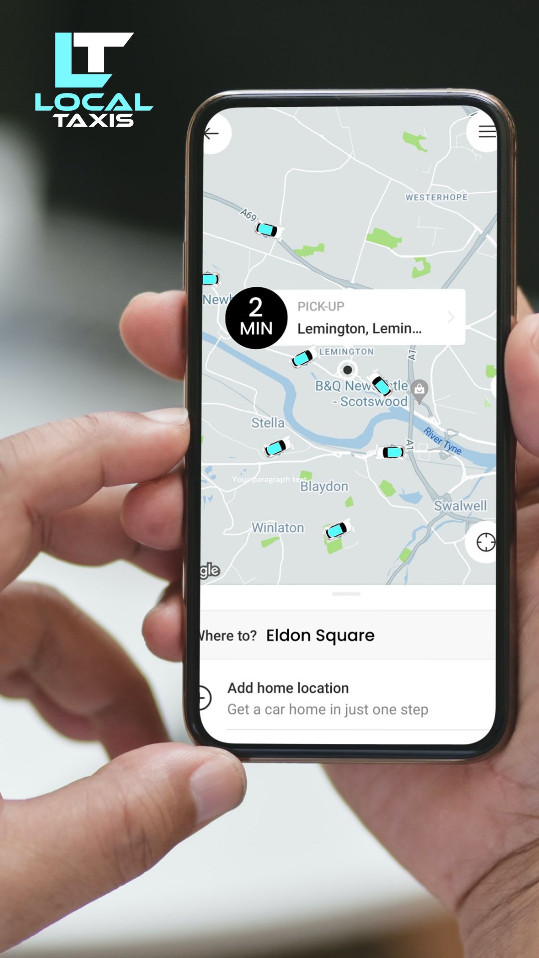 Lemington Local Taxis Newcastle App